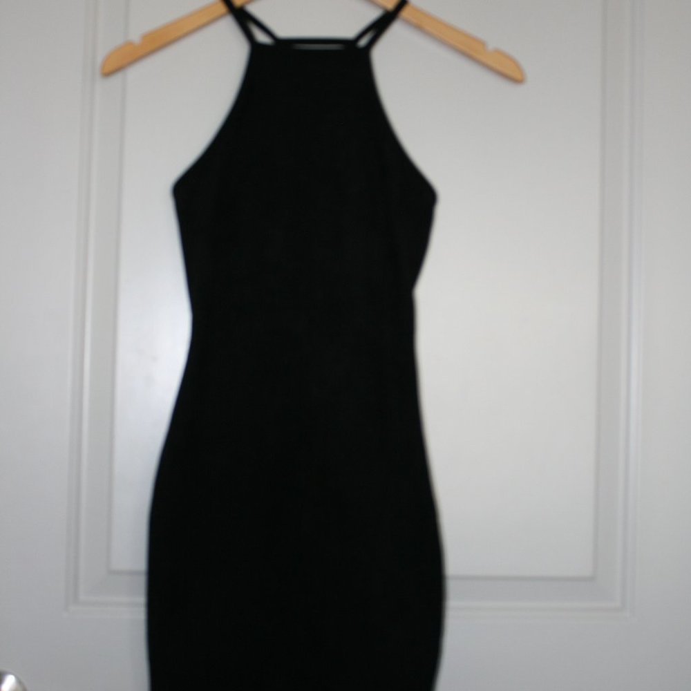 Black tight dress